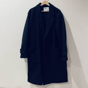 美品 MHL BASIC WOOL MELTON COAT チェスターコート メルトン ロング丈 マーガレットハウエル エムエイチエル