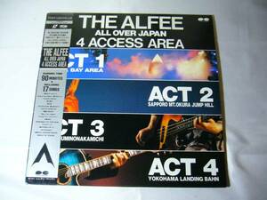 LD　THE ALFEE　ALL OVER JAPAN 4 ACCESS AREA　帯付