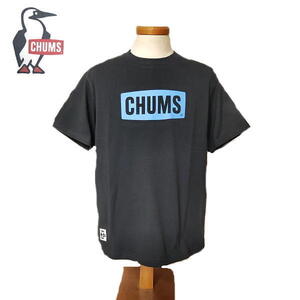 【送料185円】 CHUMS チャムス 半袖Tシャツ CHUMS Logo (L) ブラック / ch01-2277