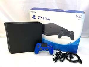 01w4509★1円~ PlayStation4 PS4 プレイステーション4 本体 CUH-2000A 500GB ジェットブラック ※コントローラー色違い 完動 中古品