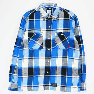 WTAPS ダブルタップス 15SS UNION L/S 02/SHIRTS.COTTON.TEXTILE 151GWDT-SHM05 ユニオン ロングスリーブ シャツ ブルー チェック 長袖 maz