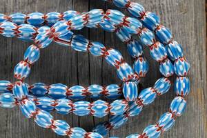 ＊Chevron Barrel type beads