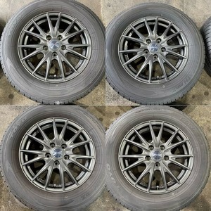 （112NA）【215/65R16】 TOYO TRANPATH mpZ 【16×6.5J 114.3/5H +47】VELVA SPORT 中古ノーマルタイヤ＋4本セット