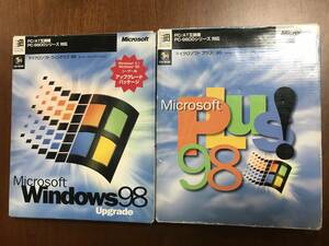 【中古】マイクロソフト Windows98 upgrade, 98 Secind Edition upgrade ＋ プラス! 98 セット 