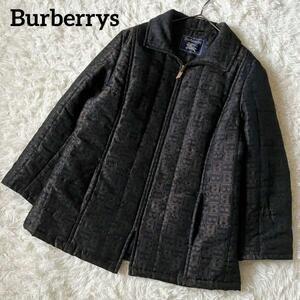 M★Burberrys バーバリーズ B総柄 ヴィンテージ ジップアップ 中綿コートジャケット