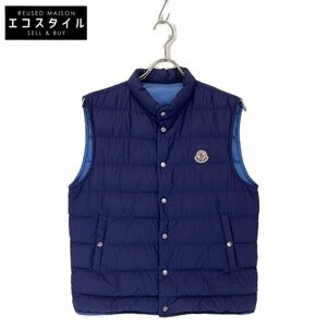 MONCLER モンクレール 16年製 FEBE ネイビー ダウンベスト ブルー 1 ベスト ナイロン メンズ 中古