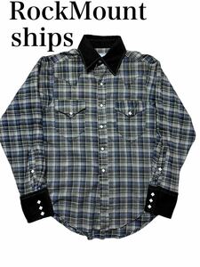 激渋　ロックマウント シップス ウエスタンシャツ USA製　コーデュロイ Western Shirt Made in USA