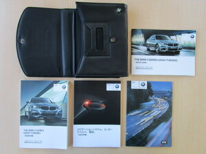 ★9248★BMW　3シリーズ　F34　3X28　グランツーリスモ　iDrive　2013年　説明書／ナビ　エンターテイメント　電話　説明書／ケース　他★