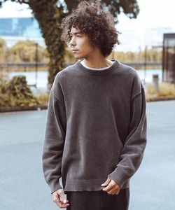 「BAYFLOW」 長袖ニット SMALL チャコール メンズ