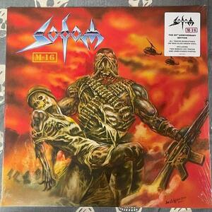 ♪未開封シールド/限定500♪Sodom - M-16 (20th Anniversary) (Olive Green Vinyl)/ソドム/Destruction/Kreator/Megadeth/Metallica/Slayer