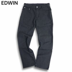 EDWIN エドウィン ER03 ジャージーズ 裏起毛 防風 防寒★ストレッチ デニム パンツ ジーンズ Sz.S　メンズ 黒 バイク 日本製　C4B04940_B#Q