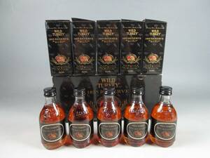 古酒 WILD TURKEY 1855 RESERVE ワイルドターキー 1855リザーブ 50ml 5本入り ミニチュア 箱入り 未開栓 保管品