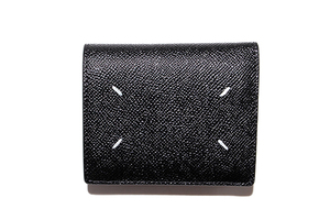 未使用品 Maison Margiela 11 メゾンマルジェラ WALLET CLIP 2 二つ折り 財布 小銭入れあり BLACK ブラック SA3UI0007 国内正規品 /● メン