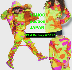 adidas Jeremy Scott ジェレミー ネオンカラー 迷彩 NEON CAMO ロンT S