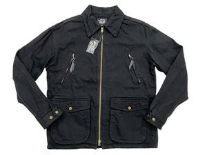 未使用品 XXL Langlitz Leathers ラングリッツレザー LLJ-002 ブラックデニム バイカーズ ジャケット