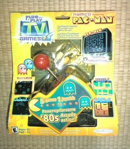 未使用品 ナムコ PLUG in PLAY TV GAMES NAMCO ゲーム5種類 レトロゲーム プラグインプレイ 海外 ラリーX ボスコニアン パックマン など