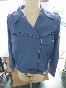 ◆新品未使用！ブルゾン 2L/LLサイズ【PG-10】ブルー レディース 制服女性用　警備　仮装コスプレにも【I0829A11】