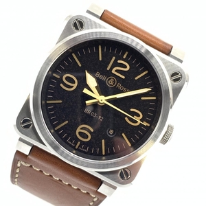 Bell＆Ross ベル＆ロス BR 03-92 GOLDEN HERITAGE BR0392-GH-ST ゴールデンヘリテージ メンズ オートマチック デイト 腕時計 管理YI39268