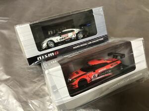 送料込み 絶版 2台セット 1/64 CRAFTSPORTS MOTUL GT-R(GT500 2018) ＋ 1/64 GTR NISMO GT３（2019 Nrburgring 24hours race COLOR)