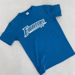 北海道日本ハムファイターズ Tシャツ 半袖 ブルー フリーサイズ
