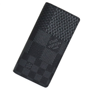 （新品・未使用品）ルイ ヴィトン LOUIS VUITTON ポルトフォイユ ブラザ NM 二つ折り長財布 ダミエグラフィット 3D ブラック N60436 箱付