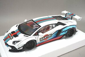 オートアート 1/18 リバティーウォーク LB-WORKS ランボルギーニ アヴェンタドール リミテッドエディション “マルティニ” 79185