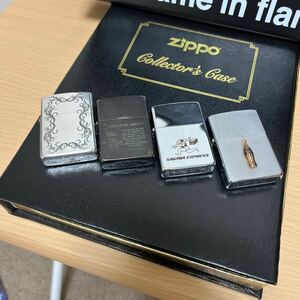 ZIPPO ジッポー VINTAGE ビンテージ CHROME COATING クロームTITANIUM COATING チタン COCA COLA EMBLEM ARMOR CASE SAGAWA 4個セット 