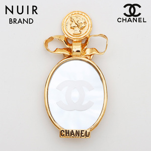 シャネル CHANEL ブローチ ココマーク ミラー ゴールド