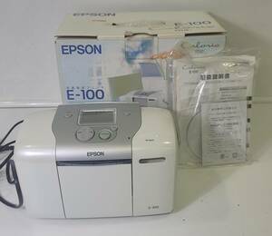 □[インクなし ジャンク] EPSON カラリオミー E-100 写真プリント カラリオプリンタ