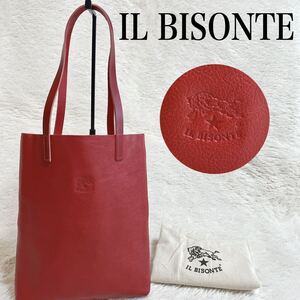 極美品 IL BISONTE イルビゾンテ レザー トートバッグ ハンドバッグ オールレザー