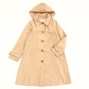 ●Ray BEAMS ビームス フーディ ステンカラーコート 0(S) ベージュ ロングコート ジャケット 国内正規品 レディース 女性用