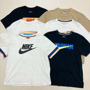 ●NIKE ナイキ 6点 まとめ売り トップス Tシャツ 半袖 プリント ロゴ スポーツウェア コットン サイズM‐XL メンズ 卸 現状品 0.98kg●