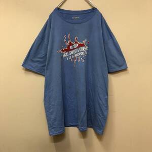 【１円スタート】90′s GILDAN 良デザイン Tシャツ 古着 ヴィンテージ 海外 アメリカ 輸入 【1542】