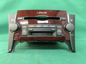 MT026 中古 レクサス LEXUS USF40 LS460 平成18年12月 純正 CD/MD プレーヤー 86120-50E80 オーディオ デッキ 木目調 ウッド 動作保証