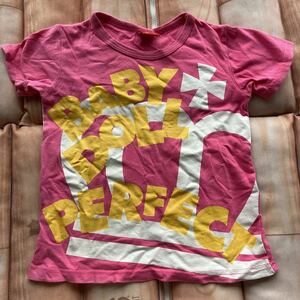 120 BABY DOLL ★女の子半袖Tシャツ ★ピンク　ロゴTシャツ★ベビードール