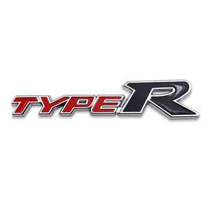 エンブレム カスタム ステッカー デカール プレート TYPE-R レッド×ブラック 送料無料