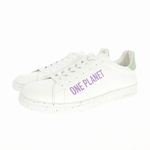 未使用品 ディースクエアード DSQUARED2 23SS ONE LIFE ONE PLANET ローカット レザー スニーカー 41 白 ホワイト SNM0175 国内正規 メンズ