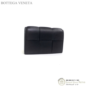 ボッテガ ヴェネタ （BOTTEGA VENETA） マキシイントレチャート カセット ビジネスカードケース 651396 ブラック（中古）