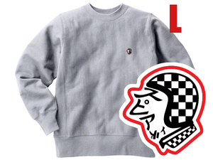 リバース縫製 サイドリブ SPEED ADDICT TRADE MARK SWEAT GRAY L/杢グレービンテージスウェットチャンピオンランナーズタグランタグ50s古着