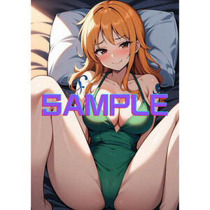 ワンピース ナミ A4 ポスター AI イラスト アニメ 同人 28799043141girl,nami