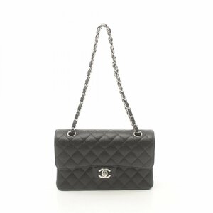 シャネル マトラッセ Wフラップ ブランドオフ CHANEL レザー ショルダーバッグ キャビア 中古 レディース