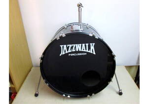 ◇ 412131 ◇ ドラム ＜15＞ 「ジャンク品」 バスドラ JAZZWALK ブラック