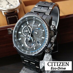 新品 海外限定モデル CITIZEN シチズン エコドライブ アテッサと同じムーブメント パーペチュアルカレンダー 他機能多数 定価１０万円