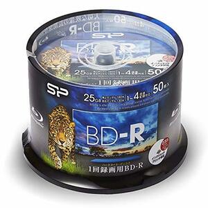 【中古】 シリコンパワー 1回録画用 ブルーレイディスク BD-R 25GB 1-4倍速 ホワイトワイドプリンタブル 5