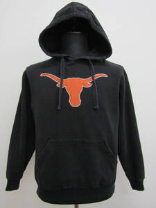 【0506】Texas Longhorns パーカー XS テキサス 黒 ブラック 古着 中古