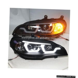 輸入カーパーツ BMW X5 E70 LEDヘッドライトランプ2007-2011年ブラックハウジングJY 2007-2011 Y