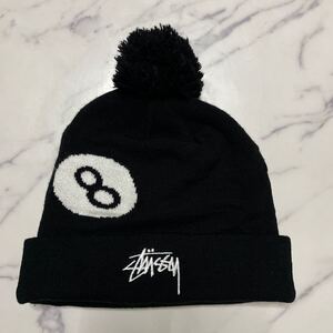 14aw Stussy ボンボンビーニー 8ボール ニットキャップ エイトボール