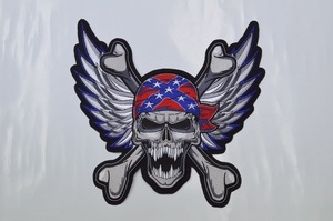 U.S.A直輸入！アメリカンワッペン　WINGED REBEL SKULL　世界で一つだけのワイルドなオリジナルJKTが簡単に出来る！！