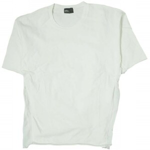kolor カラー 日本製 キュプラドッキング ヘビーウェイトカットオフTシャツ 12SCM-T21207 1 WHITE 半袖 再構築 トップス g8545