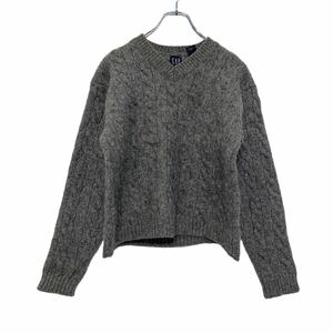 GAP ニットセーター M グレー ギャップ ウール 古着卸 アメリカ仕入 a510-5700